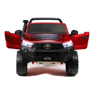 Elektrický džíp Toyota Hilux Rugged-X s 2.4G, 24V, dvojmiestna, vínová metalíza