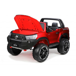 Elektrický džíp Toyota Hilux Rugged-X s 2.4G, 24V, dvojmiestna, vínová metalíza