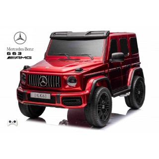 Mercedes G63 AMG 4x4 s 2,4G diaľkovým ovládaním, 4x200W, 2x24V/7Ah, vínová metalíza