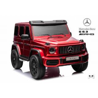 Mercedes G63 AMG 4x4 s 2,4G diaľkovým ovládaním, 4x200W, 2x24V/7Ah, vínová metalíza