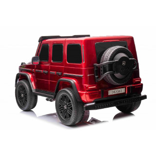 Mercedes G63 AMG 4x4 s 2,4G diaľkovým ovládaním, 4x200W, 2x24V/7Ah, vínová metalíza