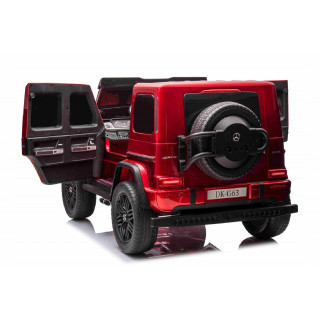 Mercedes G63 AMG 4x4 s 2,4G diaľkovým ovládaním, 4x200W, 2x24V/7Ah, vínová metalíza